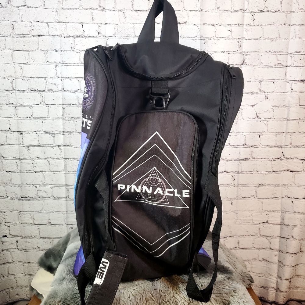 Pinnacle Brazilian Jitsu 2 In 1 Duffle Backpack Gym Bag Shoe Compartment
